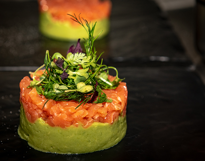 Butcher's menu salmon tartare