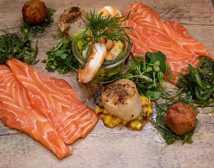 Butcher's menu seafood plate